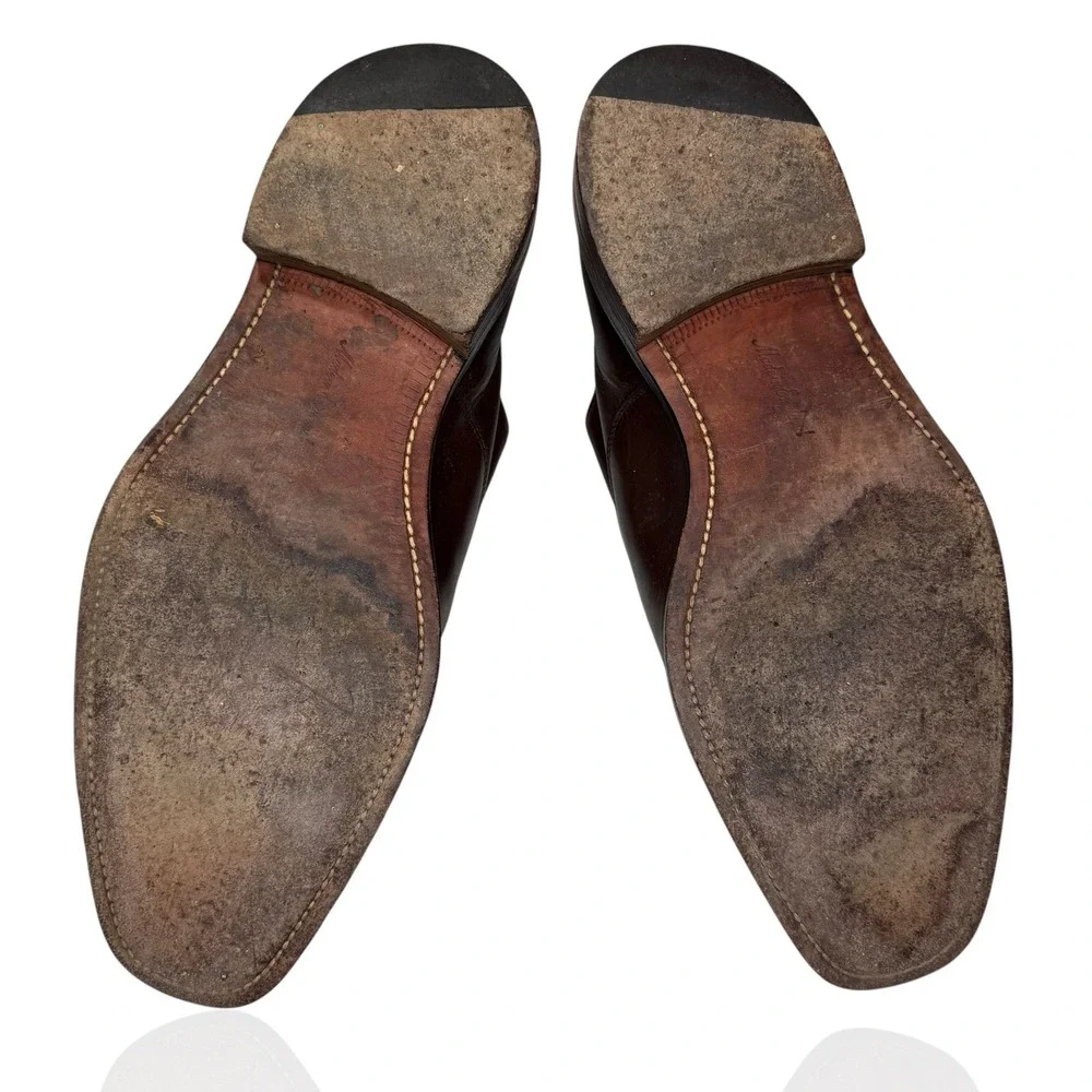 Cheaney Perry Brown Leather Cap‎ Toe Oxford Shoes US 10 / UK 9 Made In England